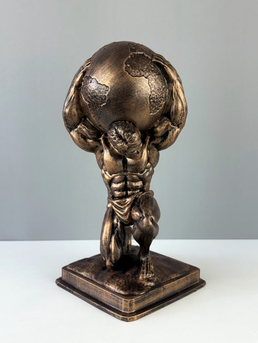 Atlas Bust Statue, 30cm - 12 in