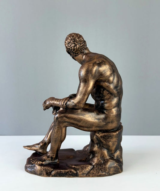 Boxer at Rest Sculpture, 25cm - 9.8"