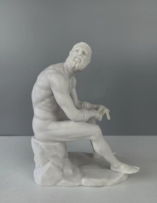 Boxer at Rest Sculpture, 25cm - 9.8"