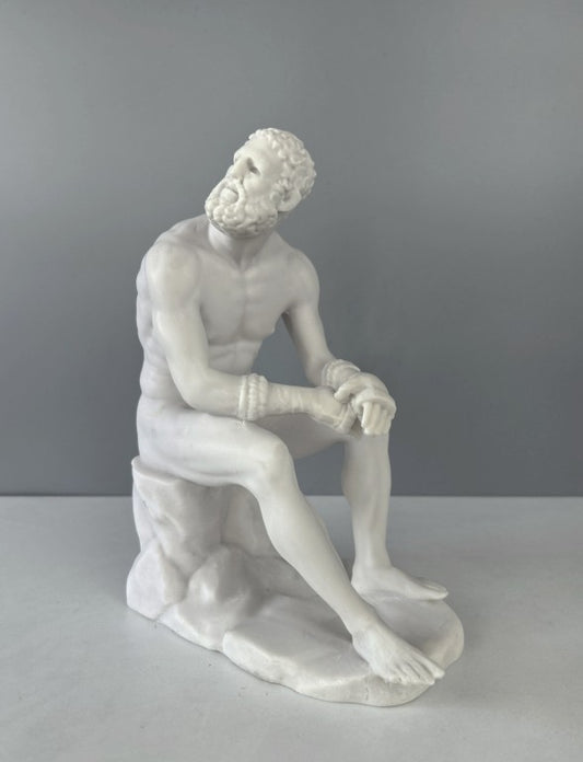 Boxer at Rest Sculpture, 25cm - 9.8"