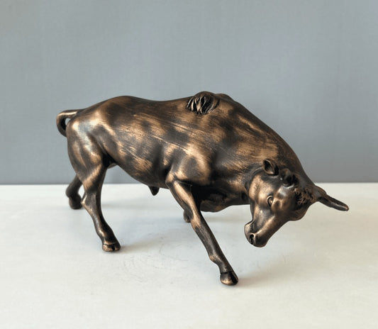 Bull Sculpture, 28 cm - 11 in
