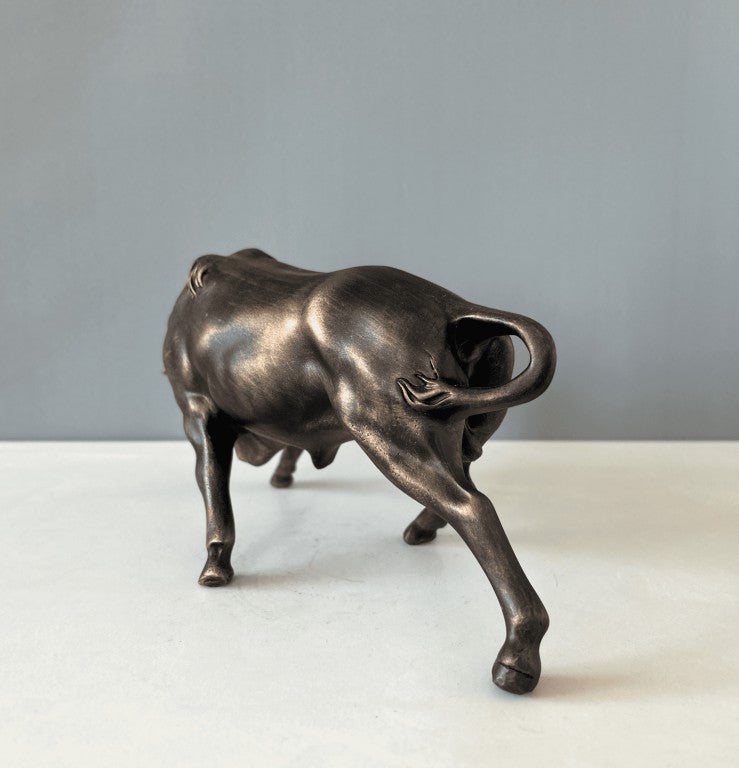 Bull Sculpture, 28 cm - 11 in