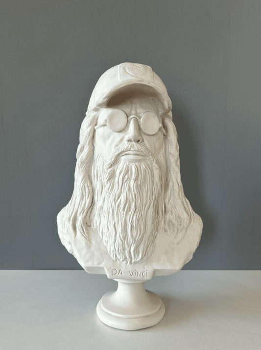 Leonardo Da Vinci Bust Statue, 44 cm - 17.4 in