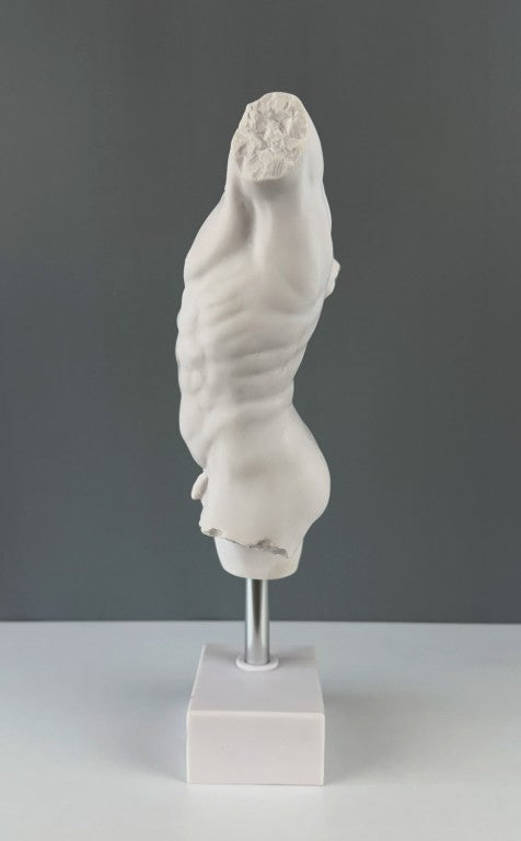 Male Torso Sculpture Art, 37cm - 14.5"