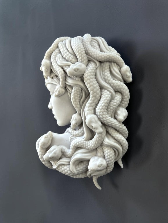 Medusa Wall Sculpture, 25 cm - 10 in