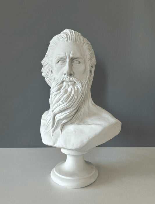 Poseidon Bust Statue, 38 cm - 15 in