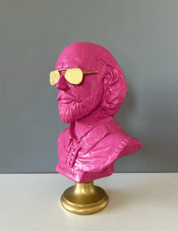 Shakespeare Pop Art Bust Statue, 40 cm - 15.8 in