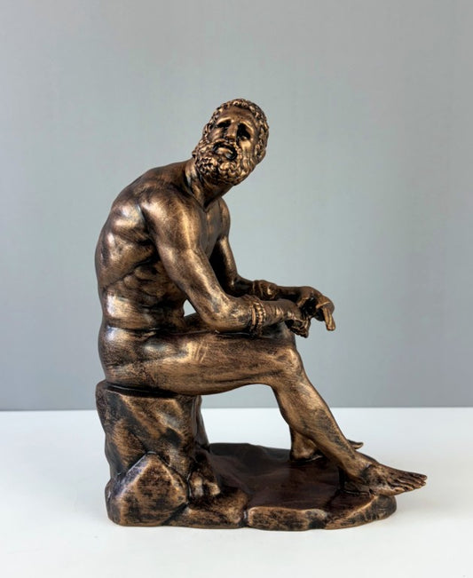 Boxer at Rest Sculpture, 25cm - 9.8"