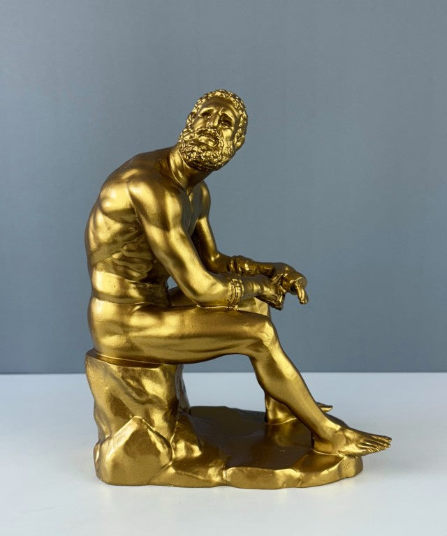 Boxer at Rest Sculpture, 25cm - 9.8"