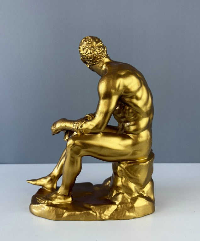 Boxer at Rest Sculpture, 25cm - 9.8"