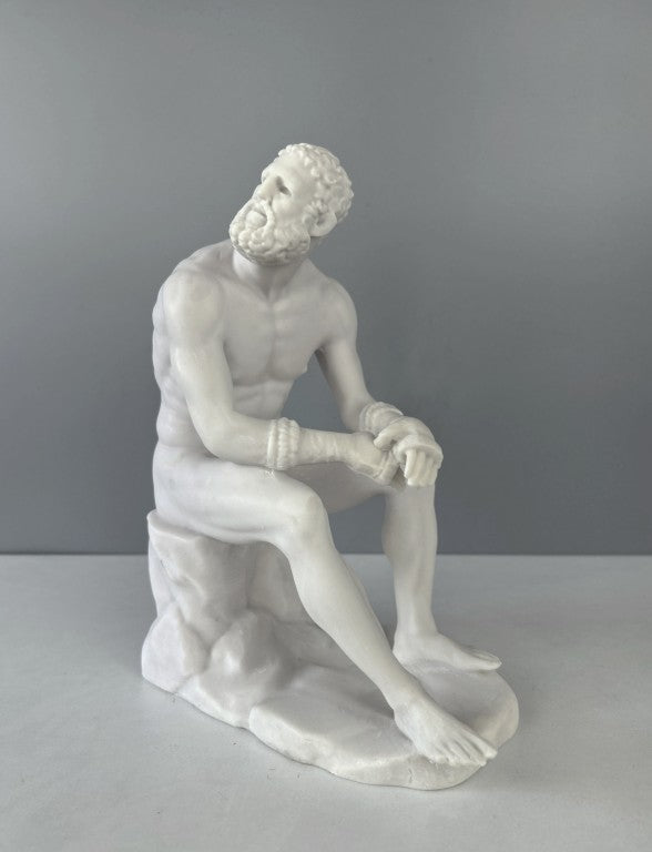 Boxer at Rest Sculpture, 25cm - 9.8"