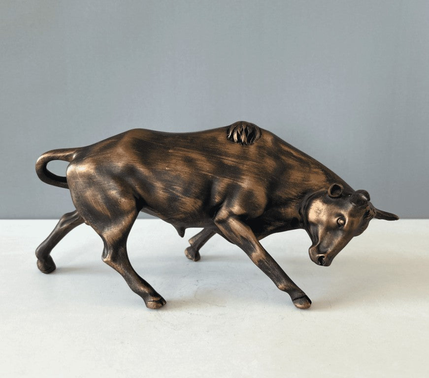 Bull Sculpture, 28 cm - 11 in
