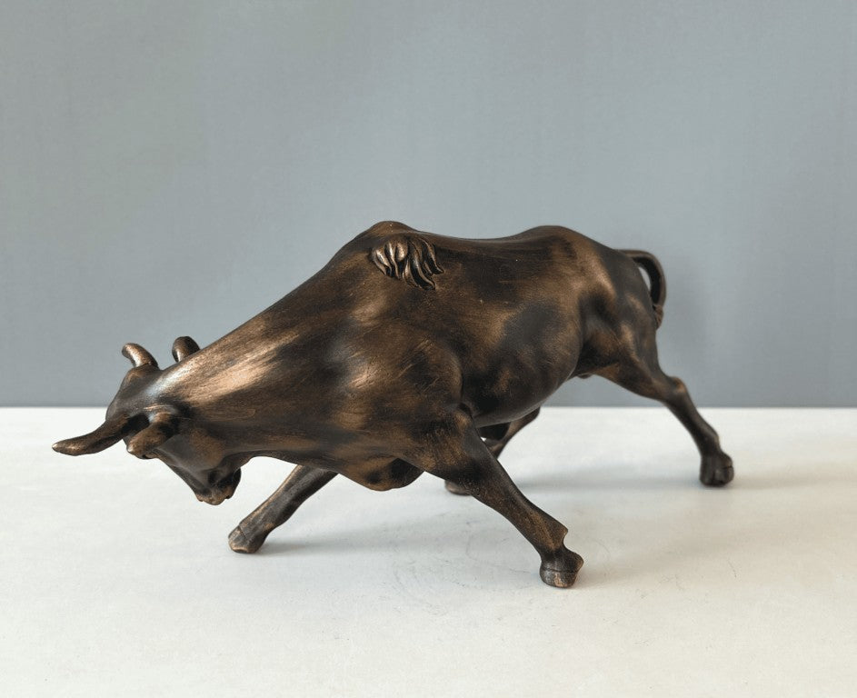 Bull Sculpture, 28 cm - 11 in