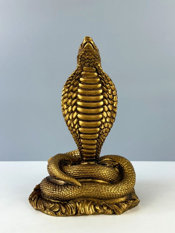 Cobra Snake Sculpture, 23 cm - 9 in
