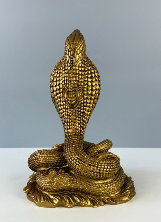 Cobra Snake Sculpture, 23 cm - 9 in