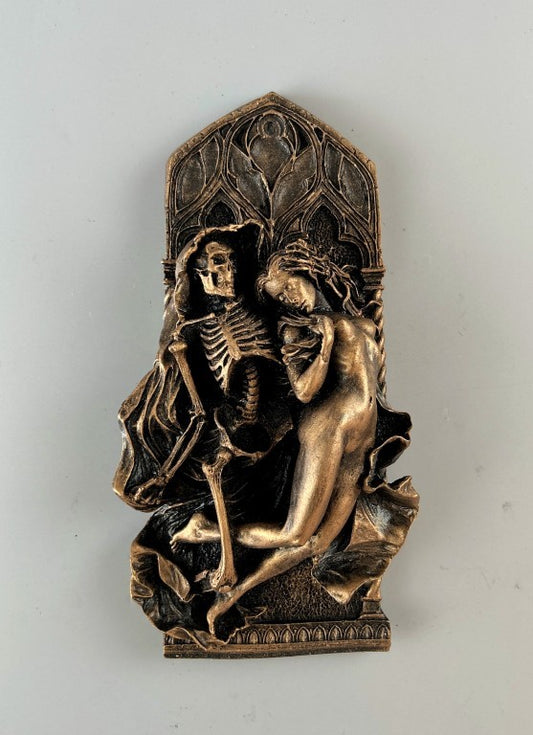 Death & Virgin Wall Sculpture, 22 cm - 8.7 in