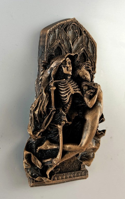 Death & Virgin Wall Sculpture, 22 cm - 8.7 in