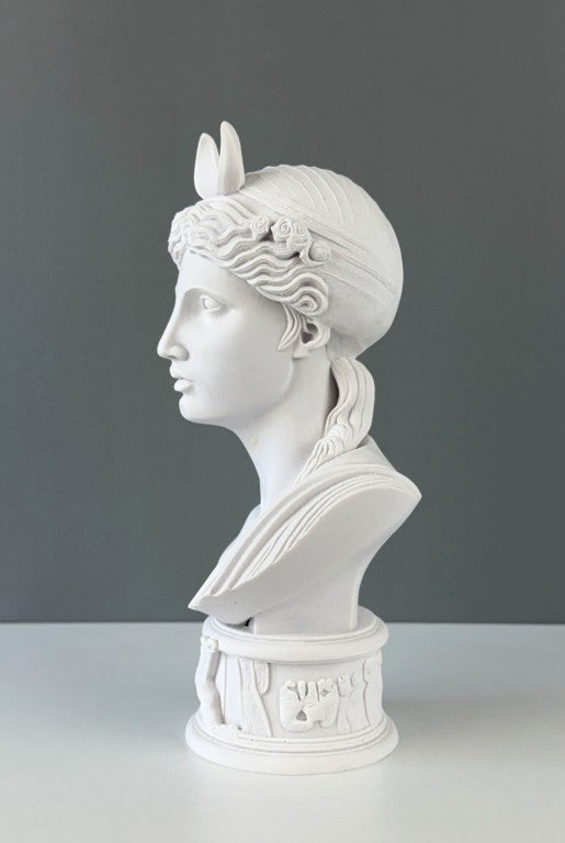 Diana Goddess of Hunt Bust Statue, 27cm - 10.6", Artemis Sculpture