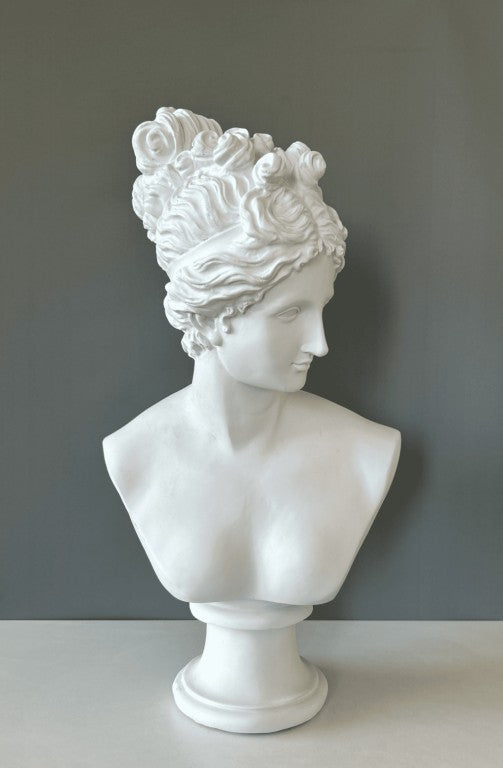 Large Diana Bust Statue, 58 cm - 23 in, Artemis Sculpture