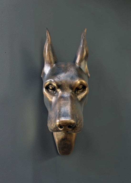 Doberman Wall Sculpture, 29 cm - 11.5 in
