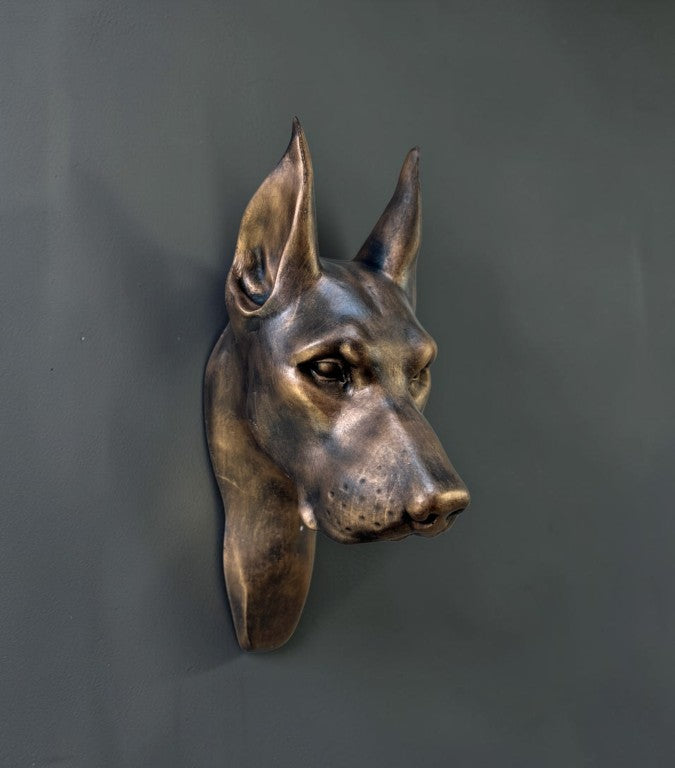 Doberman Wall Sculpture, 29 cm - 11.5 in
