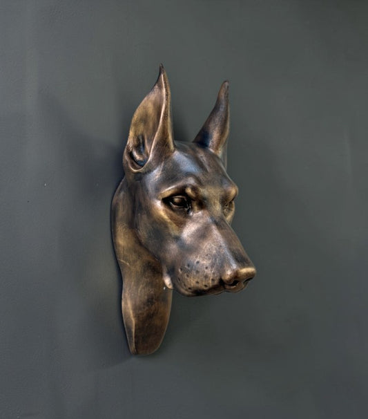 Doberman Wall Sculpture, 29 cm - 11.5 in