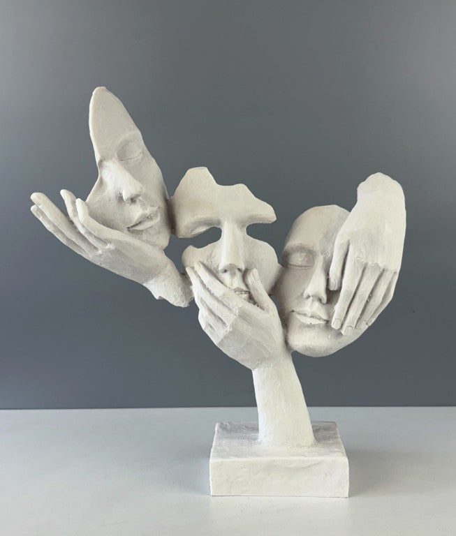 Silent Trio Modern Sculpture, 32 cm / 13 in