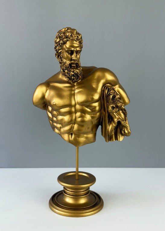 Hercules Bust Statue, 30cm - 11.8 in