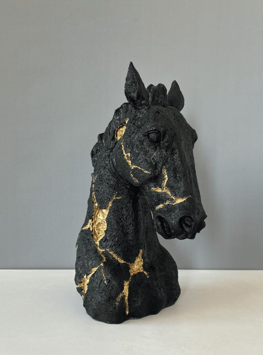 Horse Bust Statue, 38 cm - 15 in