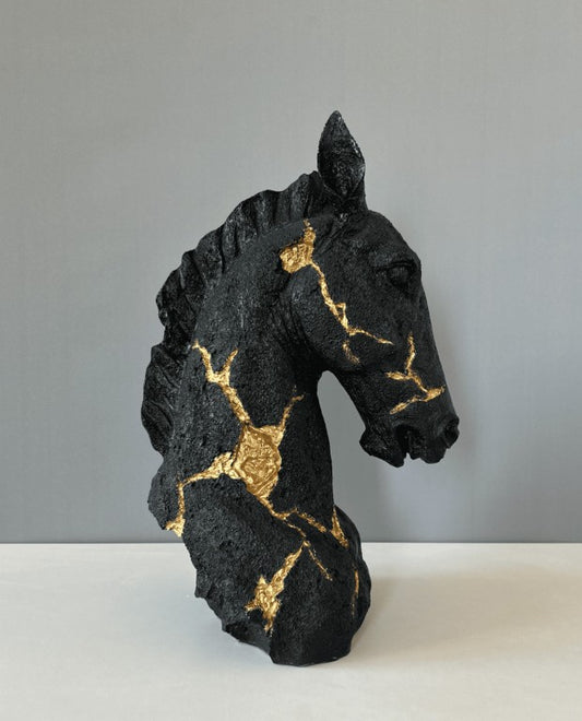 Horse Bust Statue, 38 cm - 15 in