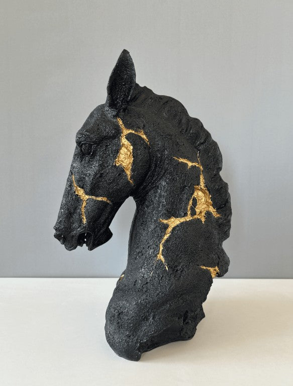 Horse Bust Statue, 38 cm - 15 in