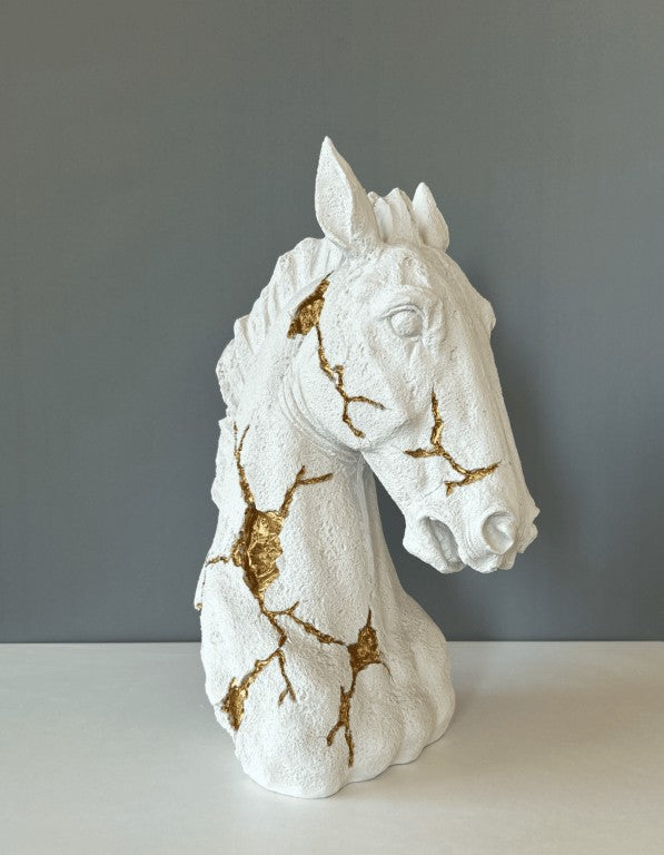 Horse Bust Statue, 38 cm - 15 in