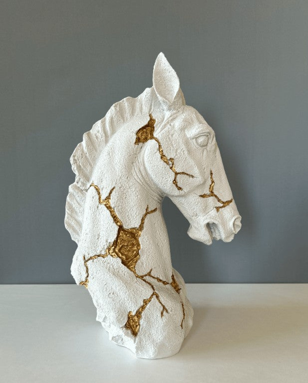 Horse Bust Statue, 38 cm - 15 in