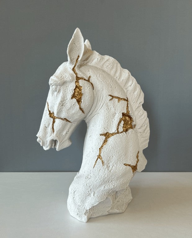 Horse Bust Statue, 38 cm - 15 in