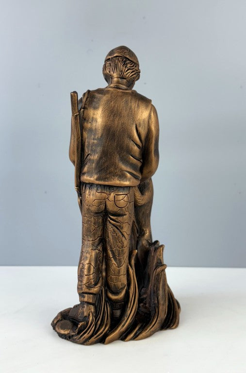 Hunter and Dog Sculpture, 29 cm - 11.4 in