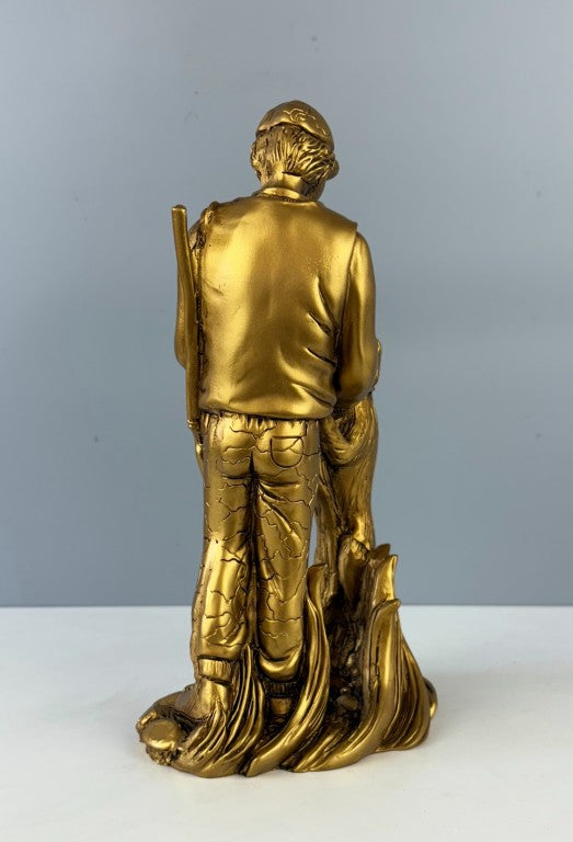 Hunter and Dog Sculpture, 29 cm - 11.4 in
