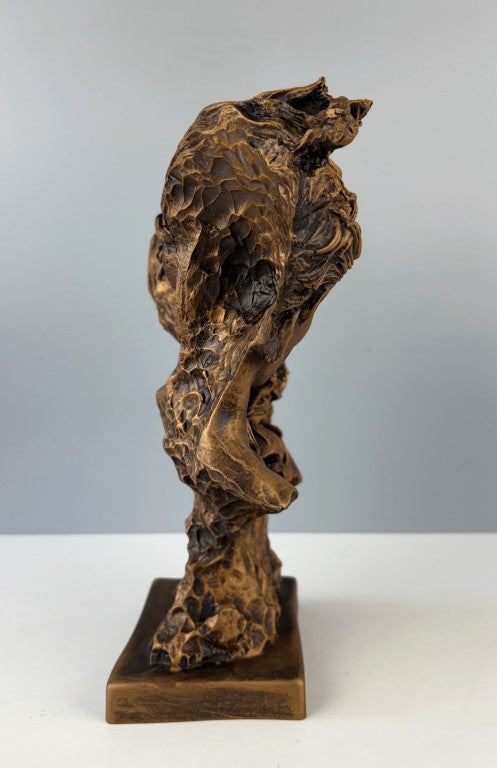 Romance Couple Bust Sculpture, 32 cm - 12.6 in