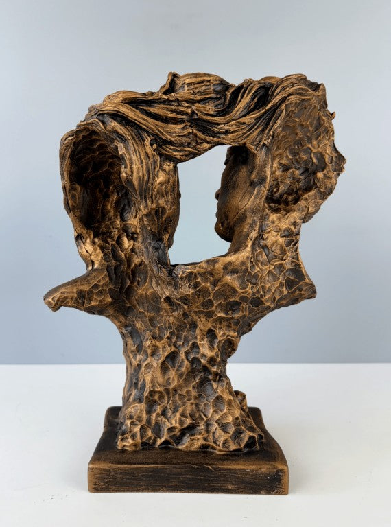Romance Couple Bust Sculpture, 32 cm - 12.6 in