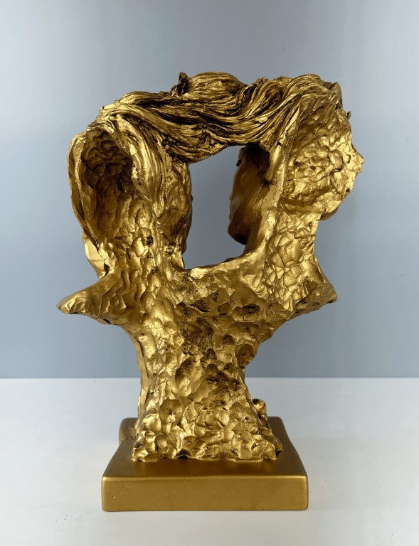 Romance Couple Bust Sculpture, 32 cm - 12.6 in