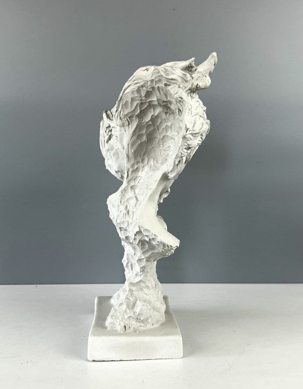 Romance Couple Bust Sculpture, 32 cm - 12.6 in