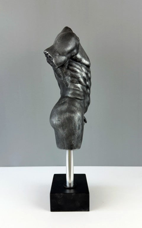 Male Torso Sculpture Art, 37cm - 14.5"