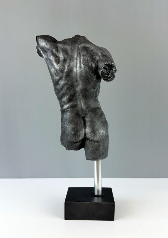 Male Torso Sculpture Art, 37cm - 14.5"
