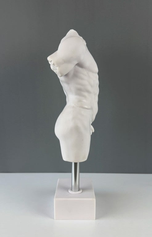 Male Torso Sculpture Art, 37cm - 14.5"