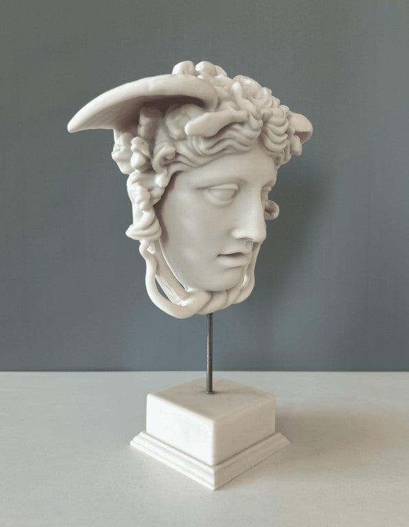 Medusa Gorgon Bust Statue, 13in - 33cm