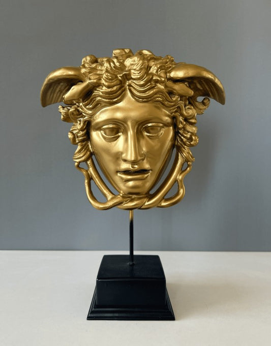 Medusa Gorgon Bust Statue, 13in - 33cm