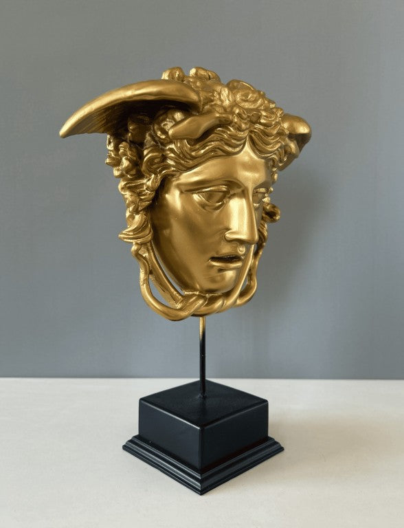 Medusa Gorgon Bust Statue, 13in - 33cm