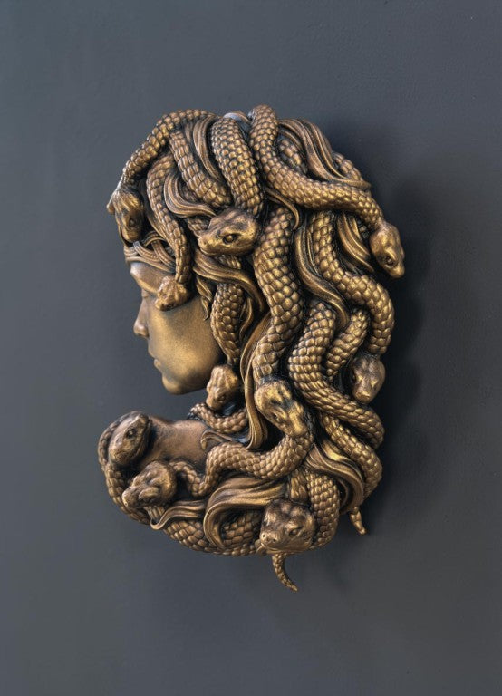 Medusa Wall Sculpture, 25 cm - 10 in
