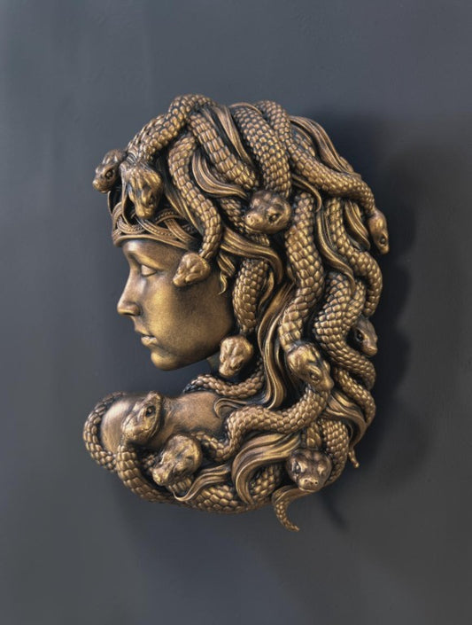 Medusa Wall Sculpture, 25 cm - 10 in