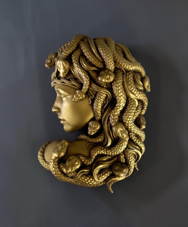 Medusa Wall Sculpture, 25 cm - 10 in