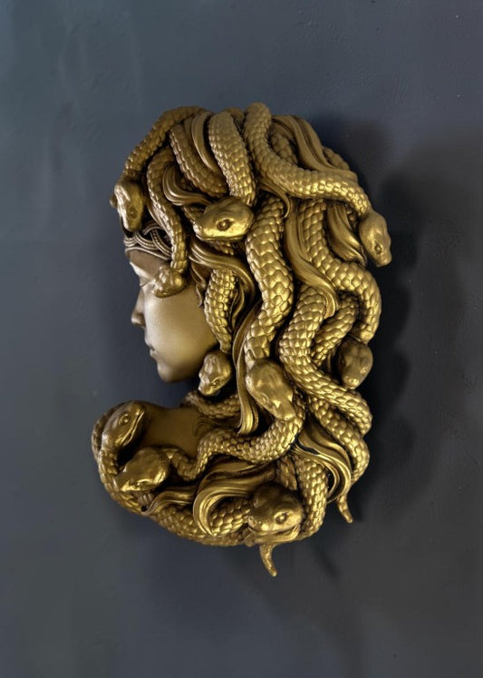 Medusa Wall Sculpture, 25 cm - 10 in